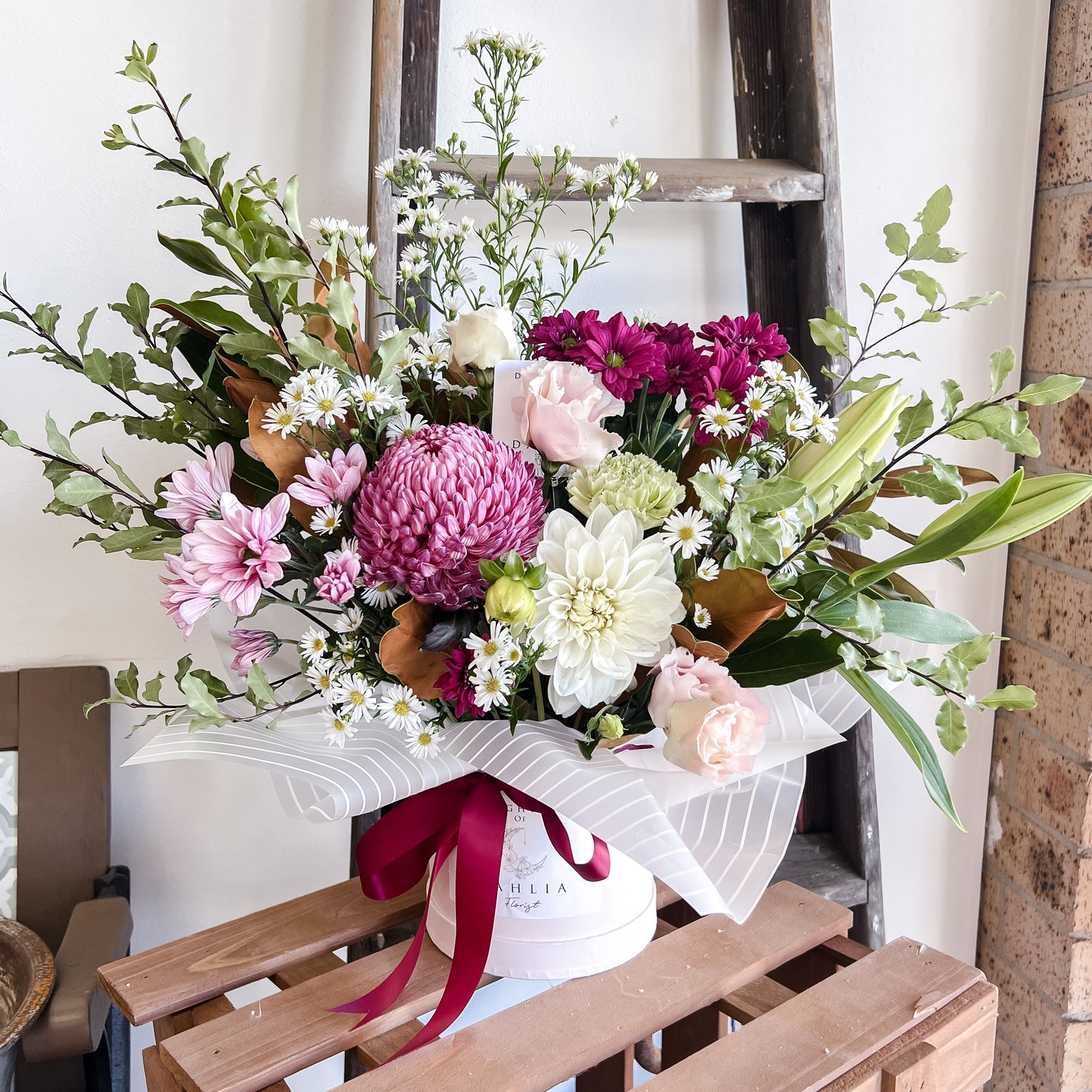 Seasonal Flower Box Arrangement