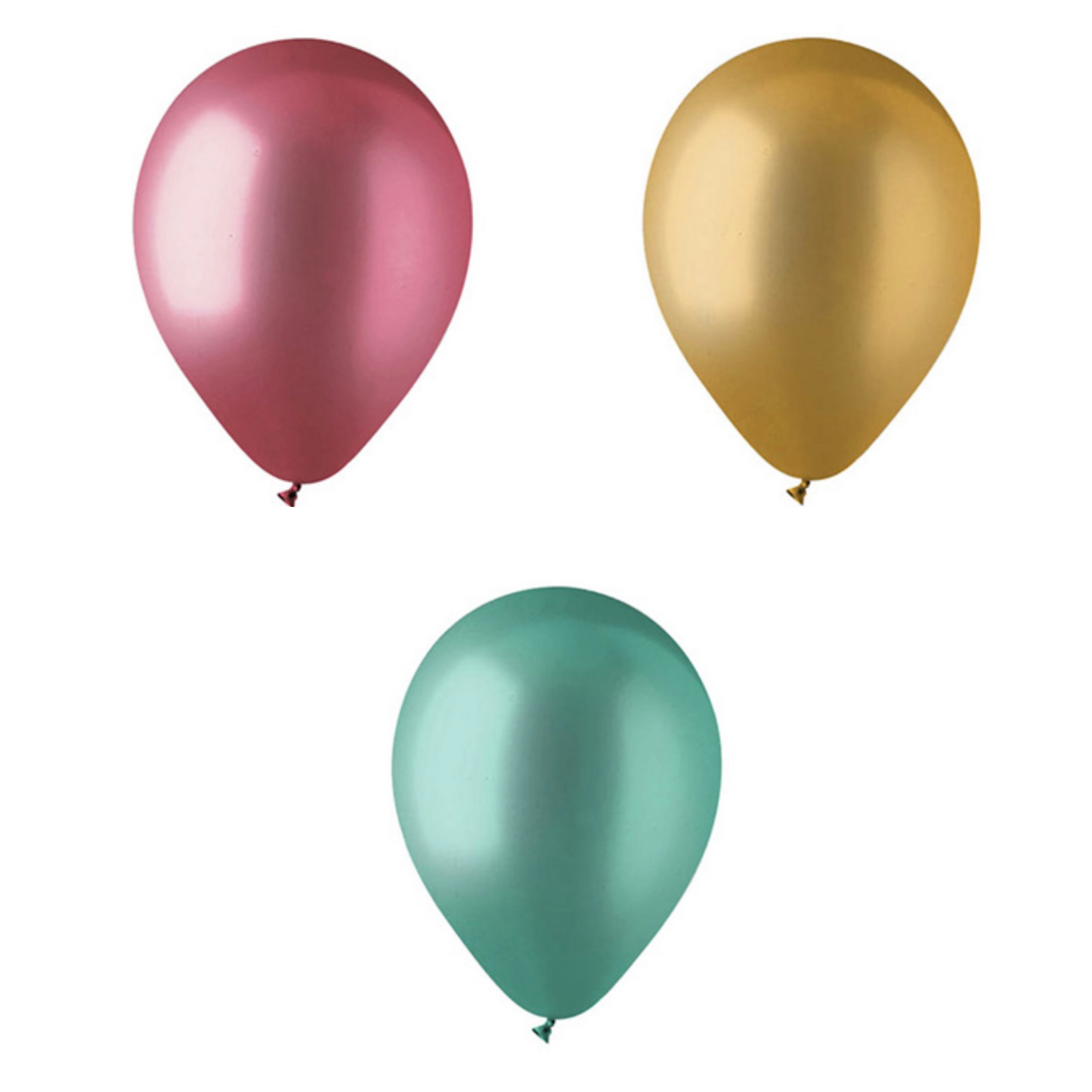 3 X Helium Filled Latex Balloons