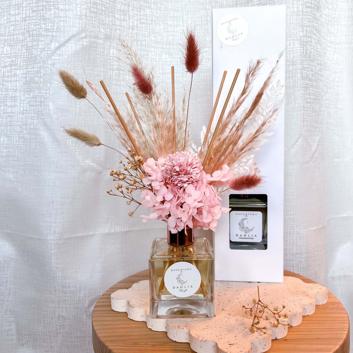 Diffuser with dried flowers - Pink