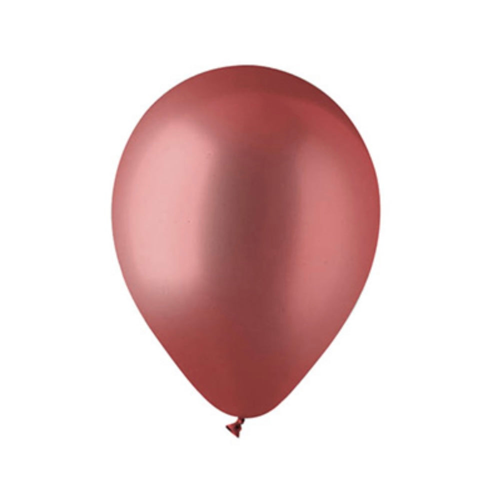 Latex Balloon 12" Metallic Rust - Helium Filled